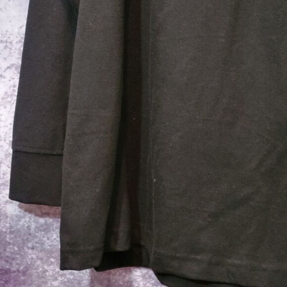 Mens Long Sleeve Black Tee - Picture 3 of 10